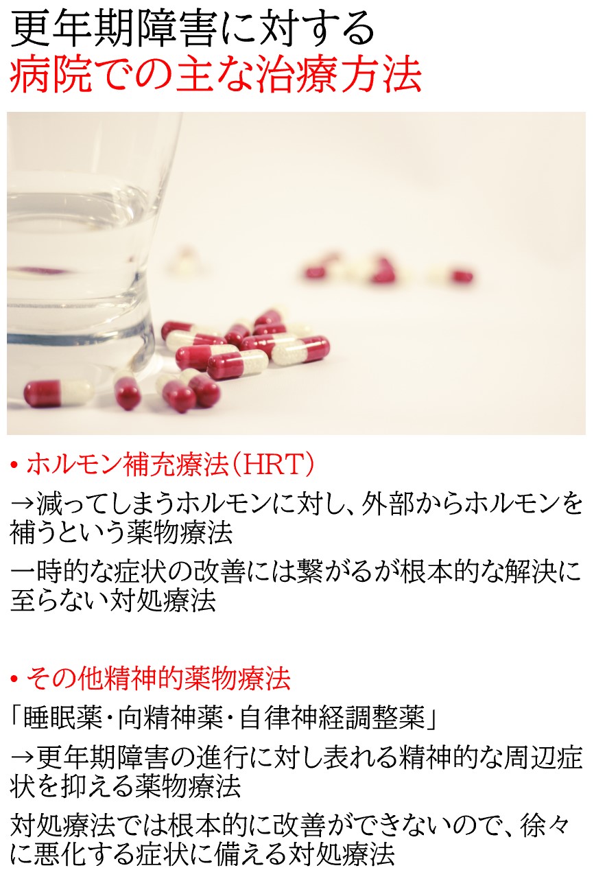 更年期障害に対する病院での主な治療方法