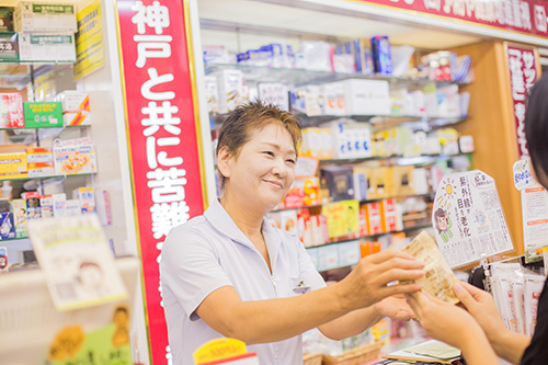 店頭販売の様子
