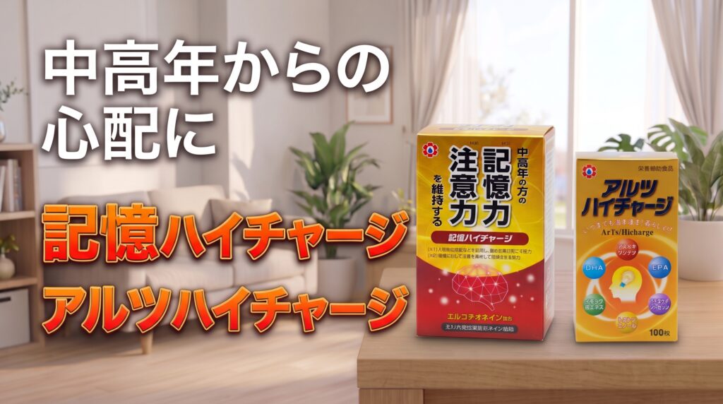 記憶ハイチャージとアルツハイチャージについて